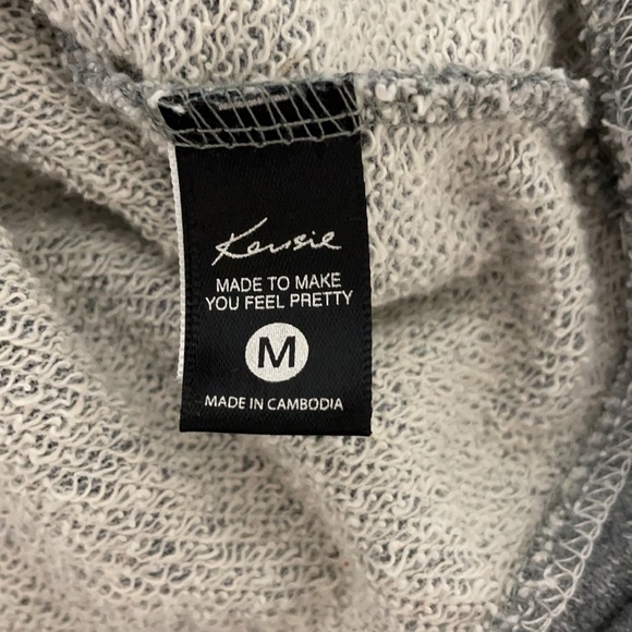 KENSIE Womens Gray Lace Trimmed Sweatshirt Size Medium - Picture 7 of 8